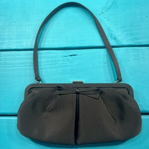 Apt. 9 Black Clutch with Bow Detail